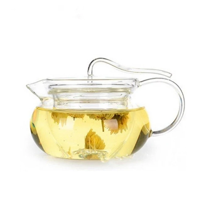 THÉIÈRE EN VERRE ACTION ET DÉTENTE