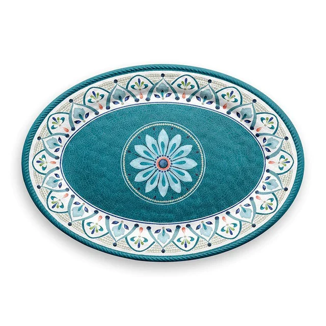 Plateau ovale mélamine 52cm - Rabat
