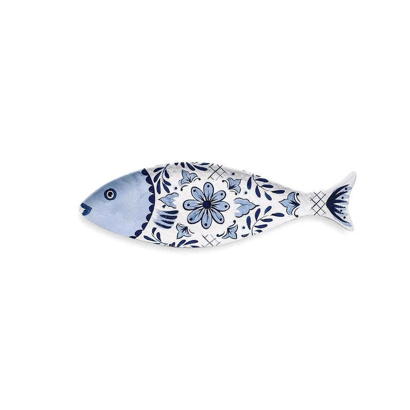 Plat Poisson allongé mélamine - Santorini