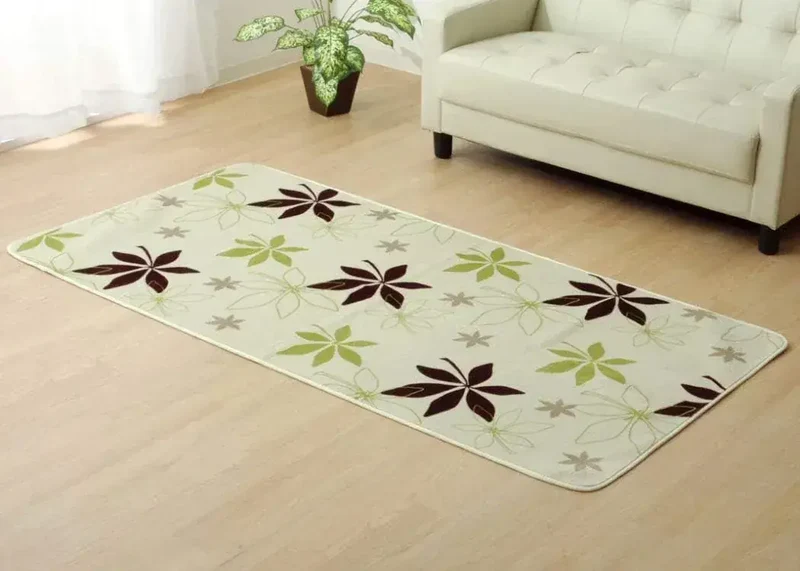 Ikehiko Corporation Washable Antibacterial Green Area Rug