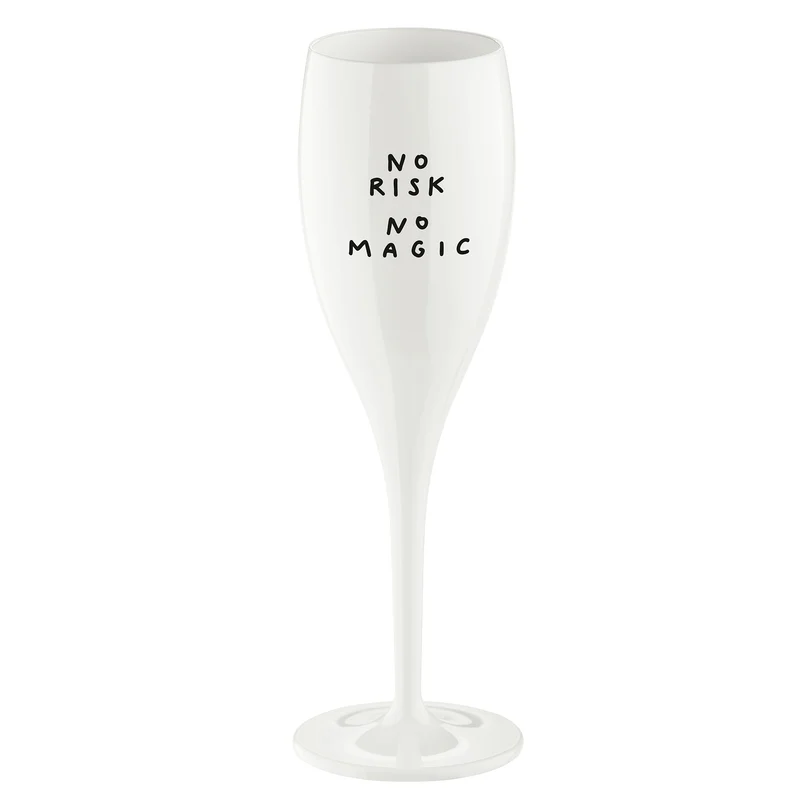 Glas mit Druck CHEERS No. 1 NO RISK NO MAGIC