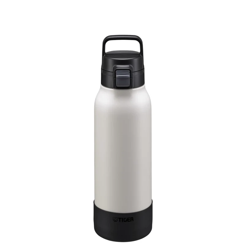 Tiger Stainless Steel Vacuum Flask 1.2L Black Wide-Mouth Water Bottle for Sports Cold Storage Only