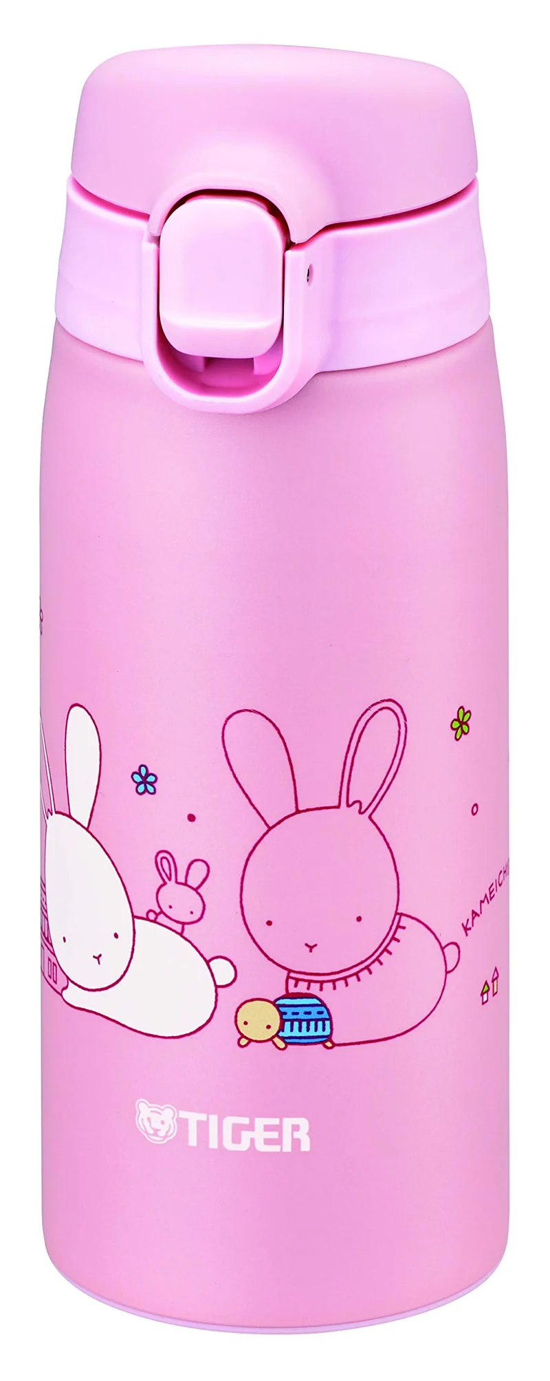 Tiger Lightweight Stainless Steel Vacuum Flask 350ml Water Bottle MCT-A035P Rabbit Design
