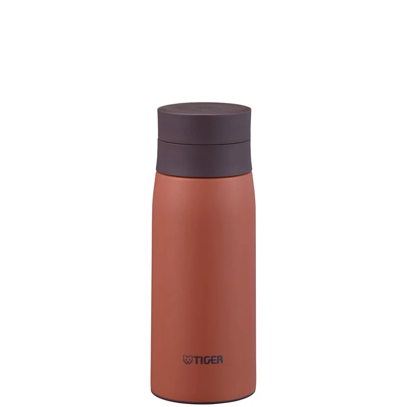 Tiger 350ml Stainless Steel Insulated Hot/Cold Water Bottle with Ice Stopper Soleil Orange - MCY-K035DS