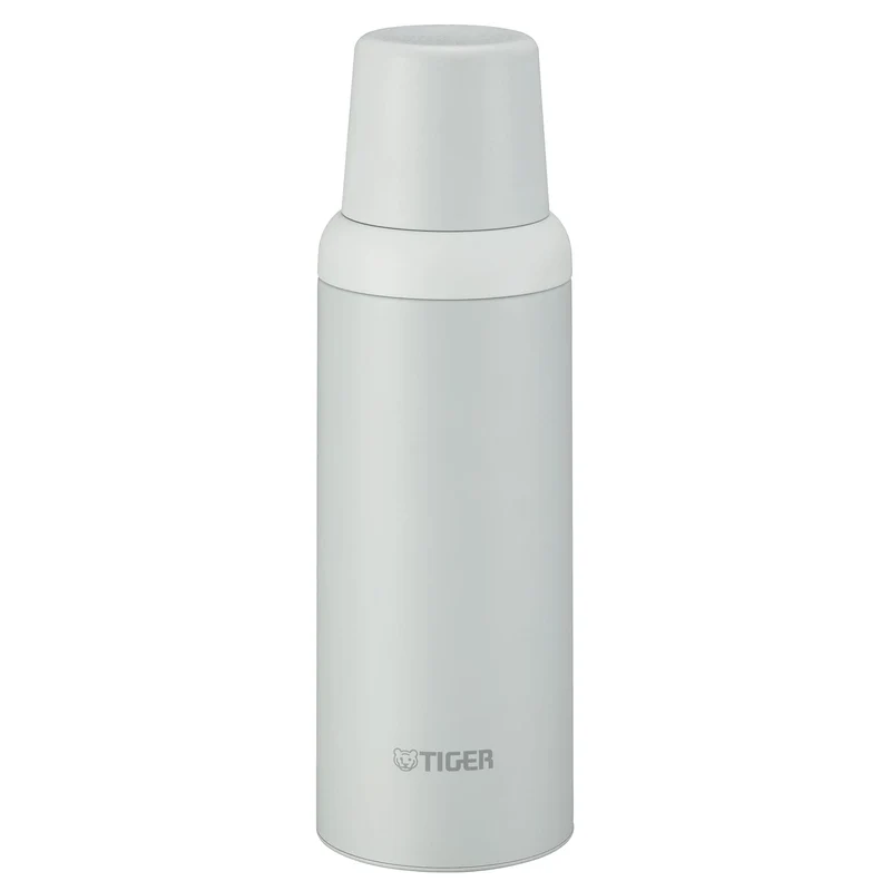 Tiger 600ml Insulated Water Bottle with Cup Grayish-White MSI-A060WG