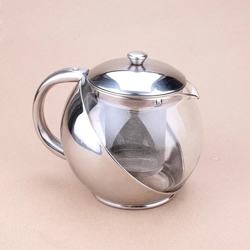 THÉIÈRE INOX ET VERRE