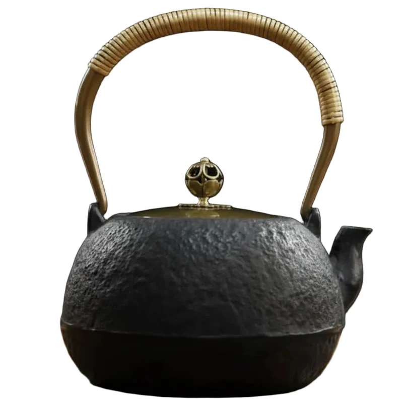 THÉIÈRE EN FONTE (STYLE JAPONAIS) DÉCOR ANCIEN