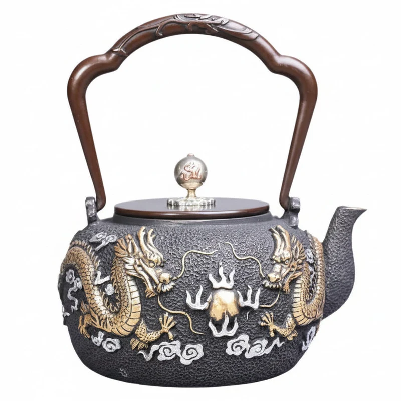 THÉIÈRE EN FONTE ŒIL DE DRAGON (ARTISANALE )
