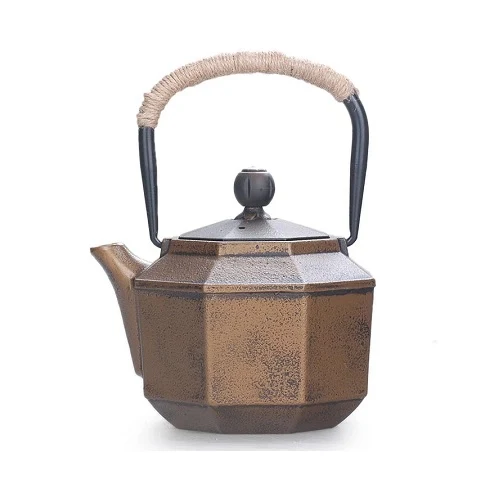 THÉIÈRE EN FONTE ORANGE