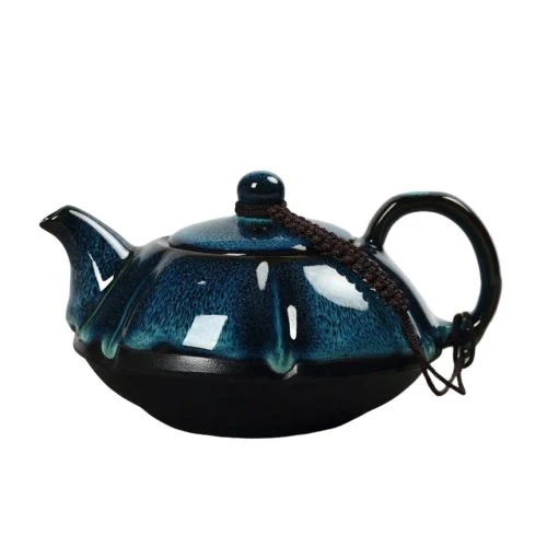 PETITE THÉIÈRE EN PORCELAINE CHINOISE BLEU VERT