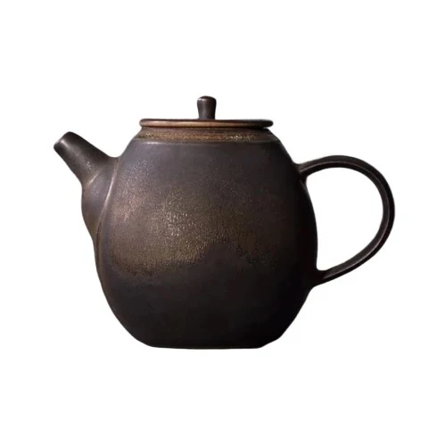 THÉIÈRE CÉRAMIQUE JAPONAISE ANSE FINE