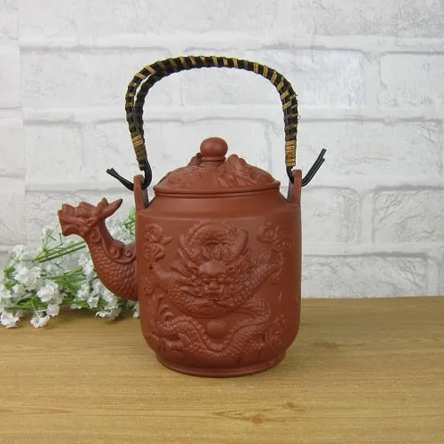 THÉIÈRE EN CÉRAMIQUE CHINOISE DRAGON