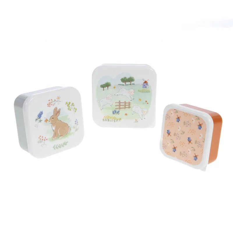 Lot de 3 Boîtes à Goûter Enfant