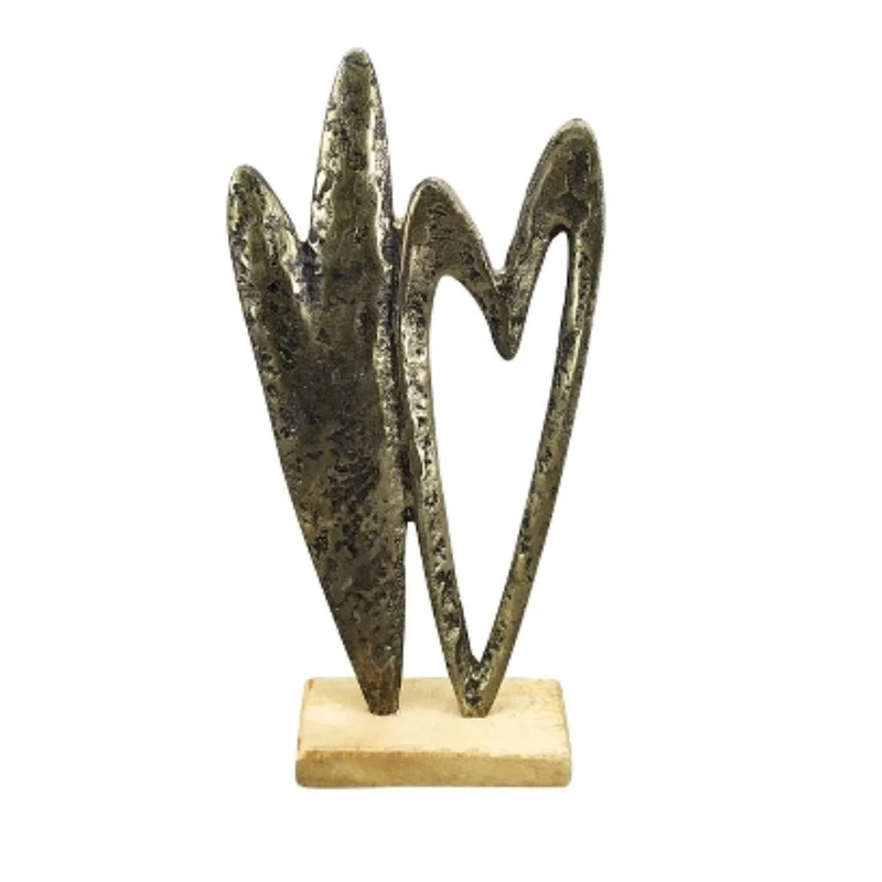 Sculpture duo coeurs