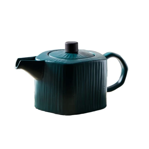 THÉIÈRE EN CÉRAMIQUE BLEUE