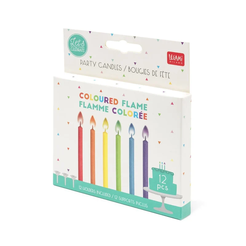 Bougies Anniversaire Flammes Colorées