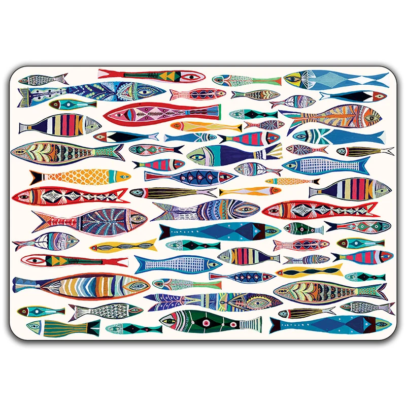 Set de Table "Océan de Bonheur" Poissons x6