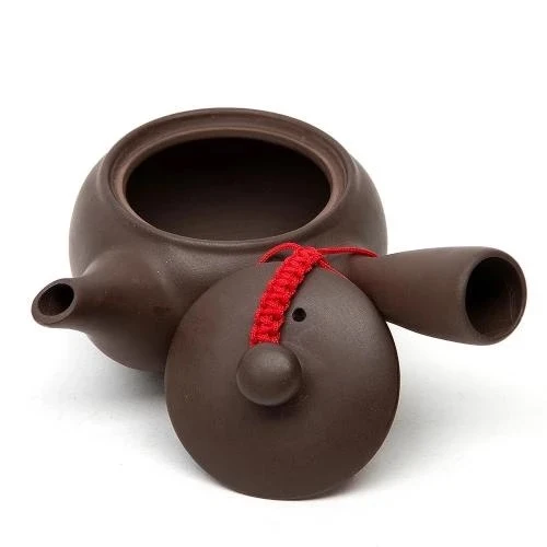 THÉIÈRE CÉRAMIQUE MARRON AVEC MANCHE