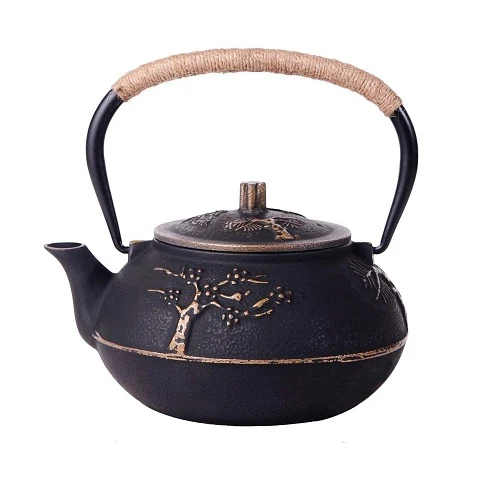 THÉIÈRE EN FONTE (STYLE JAPONAIS) FLEUR DE PRUNIER