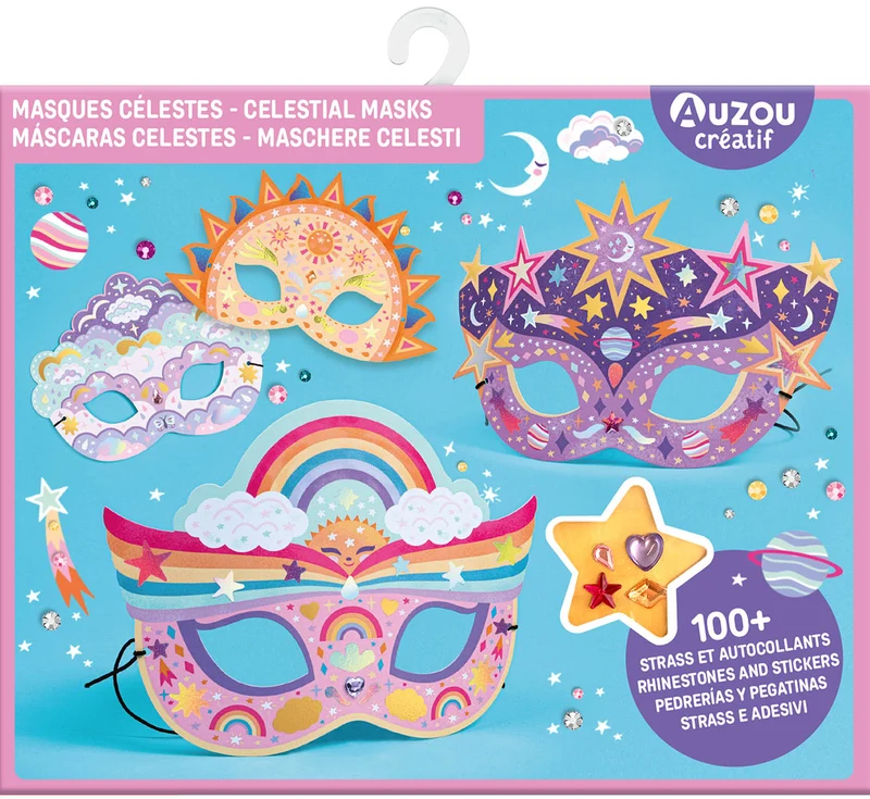 Masques à décorer Mes masques célestes, Auzou