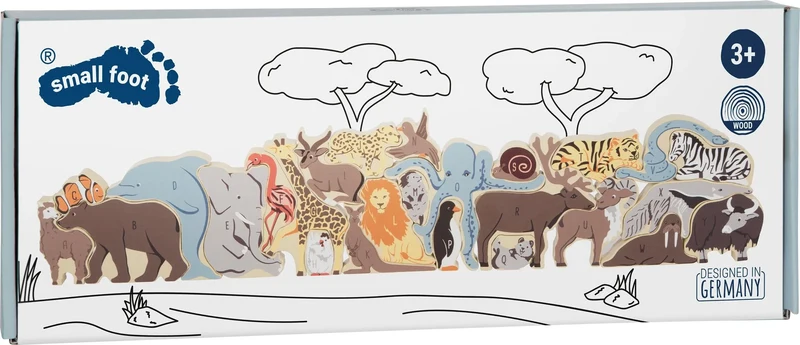 Puzzle animaux de bois, Small Foot