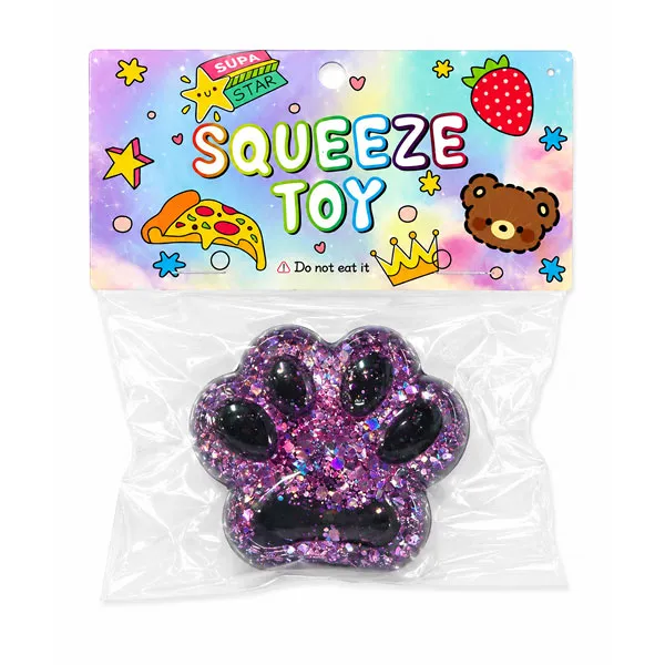 Squishy Patte de Chat Paillette 7 Cm, TSJJ