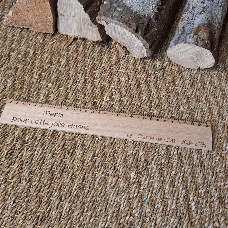 Règle en bois personnalisable🇫🇷