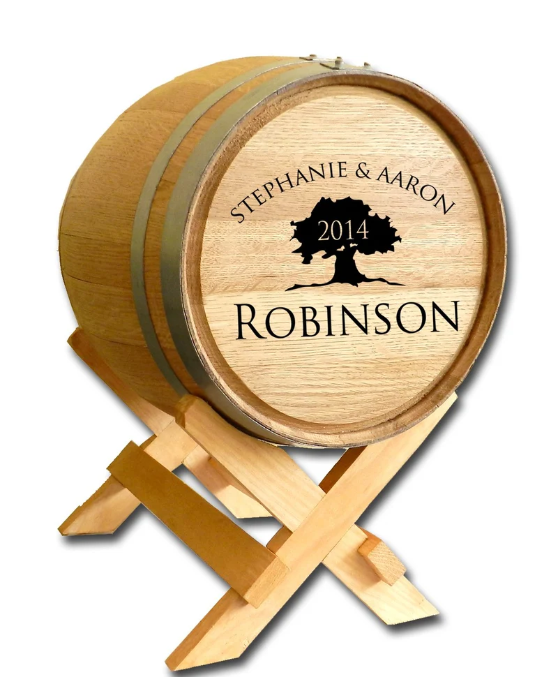 Tree Of Life Wedding Barrel Card Holder - Personalized