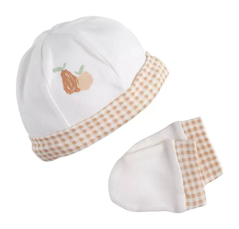 BONNET ET MOUFLES CRéME BOTANICA,Sauthon