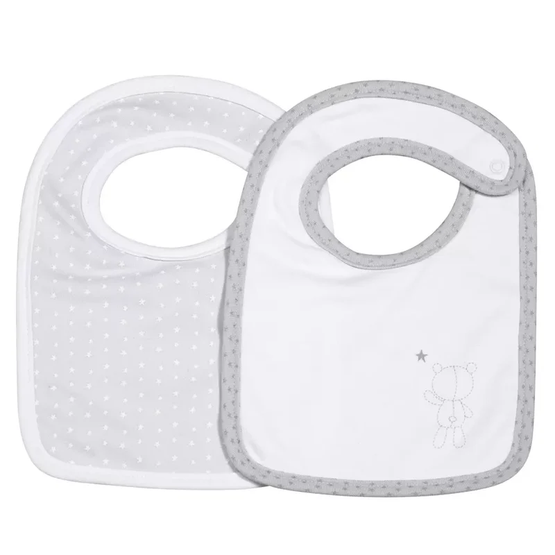 Lot de 2 bavoirs bébé Céleste, Sauthon