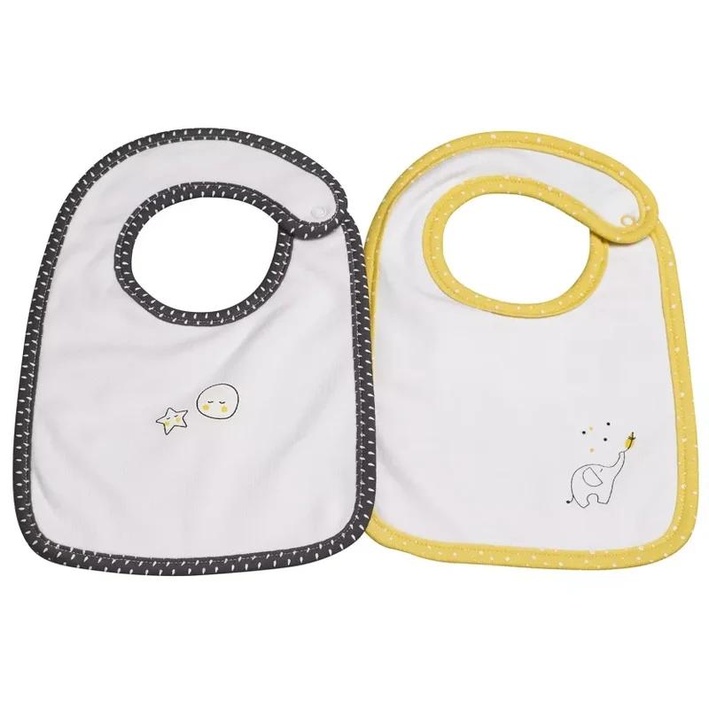 Lot de 2 bavoirs bébé Babyfan, Sauthon