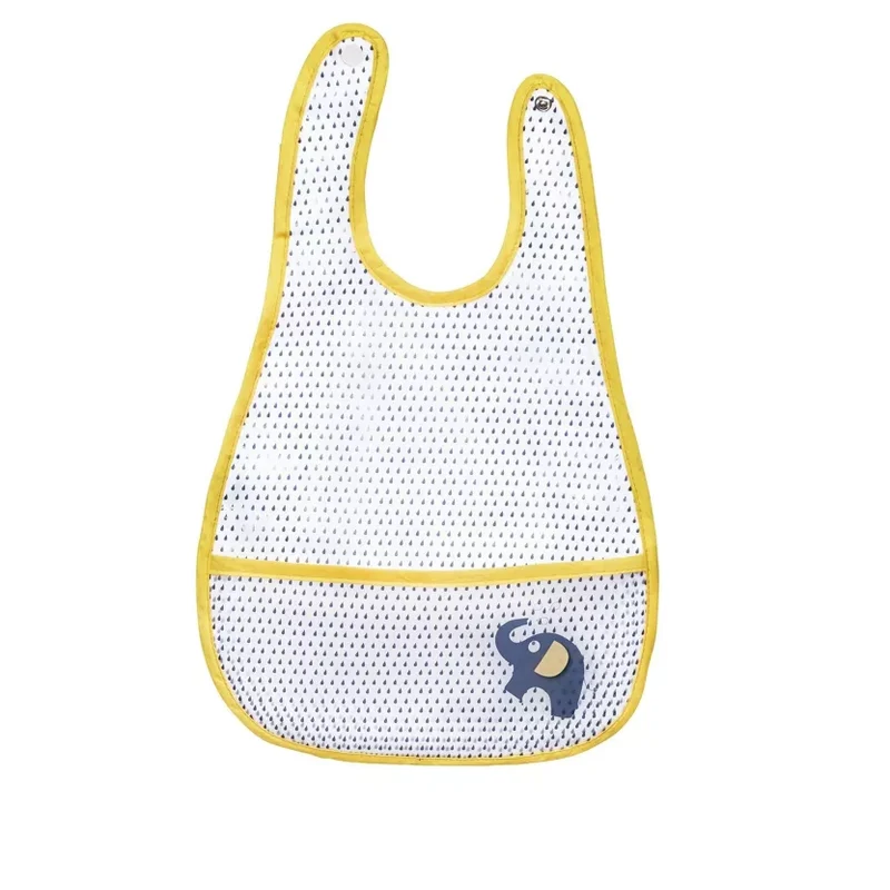 Bavoir plastifié Babyfan jaune, Sauthon