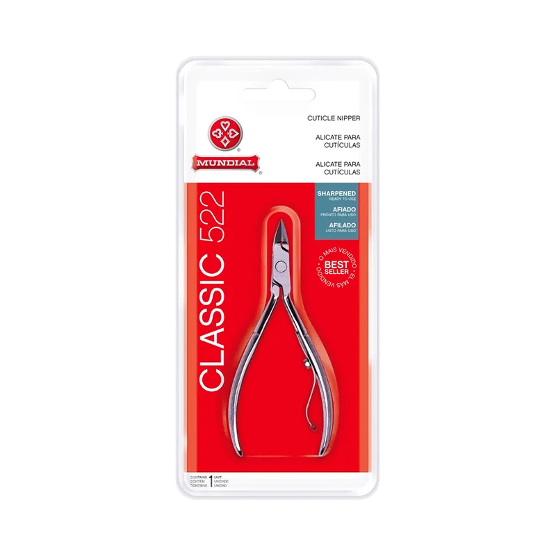Pince à cuticules en acier inoxydable (Alicate para Cutícula 522C) - MUNDIAL