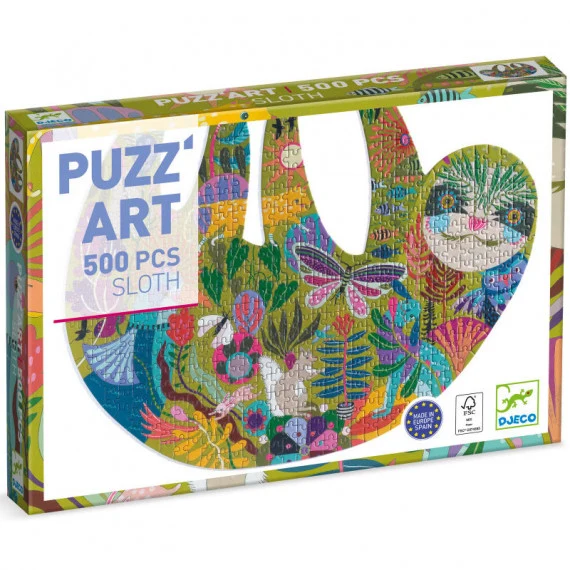 Puzz’art Sloth 500 pièces, Djeco