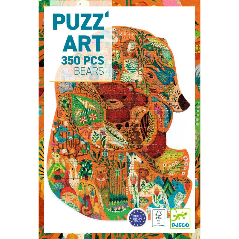Puzz’art ours 350 pièces, Djeco
