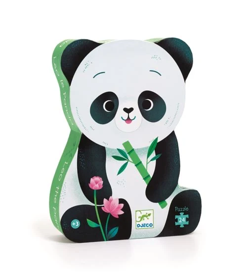 Puzzle silhouette Panda 24 pièces, Djeco