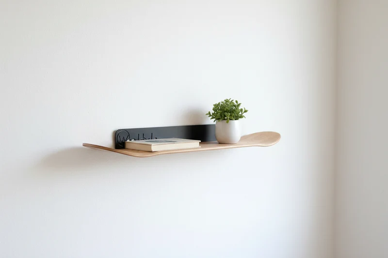 Étagère Skate Bois Natural Premium - Design Woodstache -Made in France
