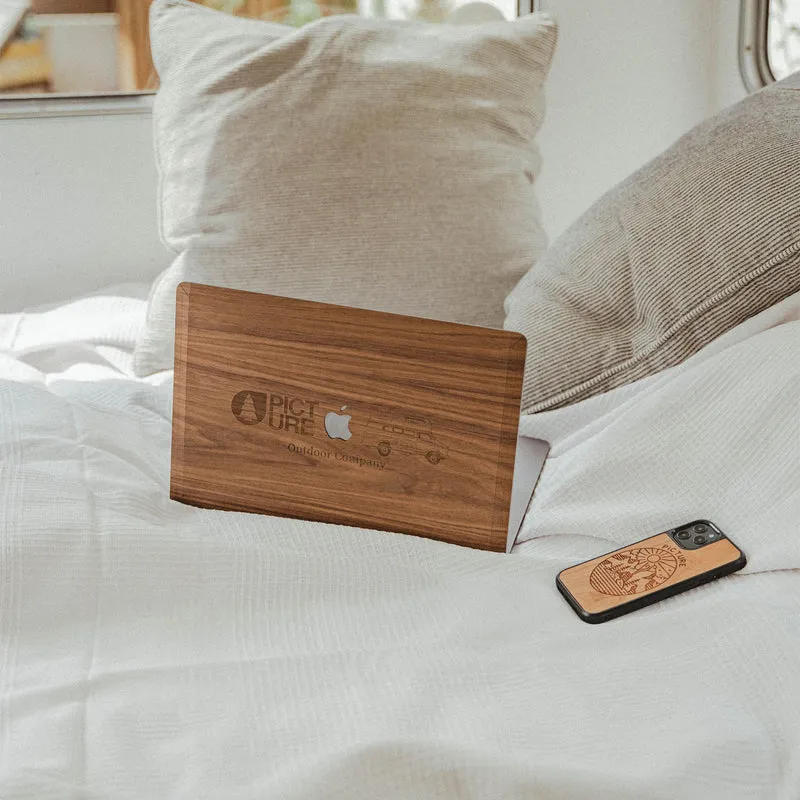 Cover en bois MacBook PICTURE VAN Noyer premium Made in France