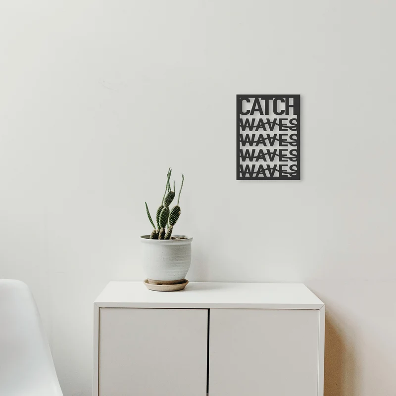 Décoration murale en bois CATCH WAVES