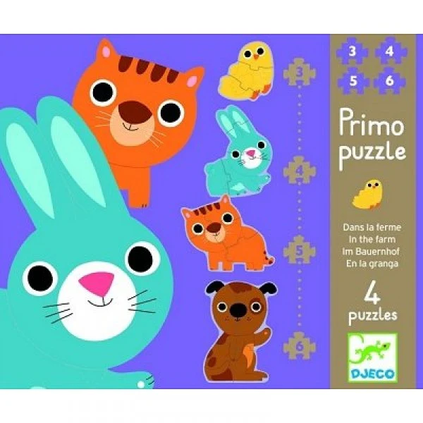 Primo puzzle A la ferme, Djeco
