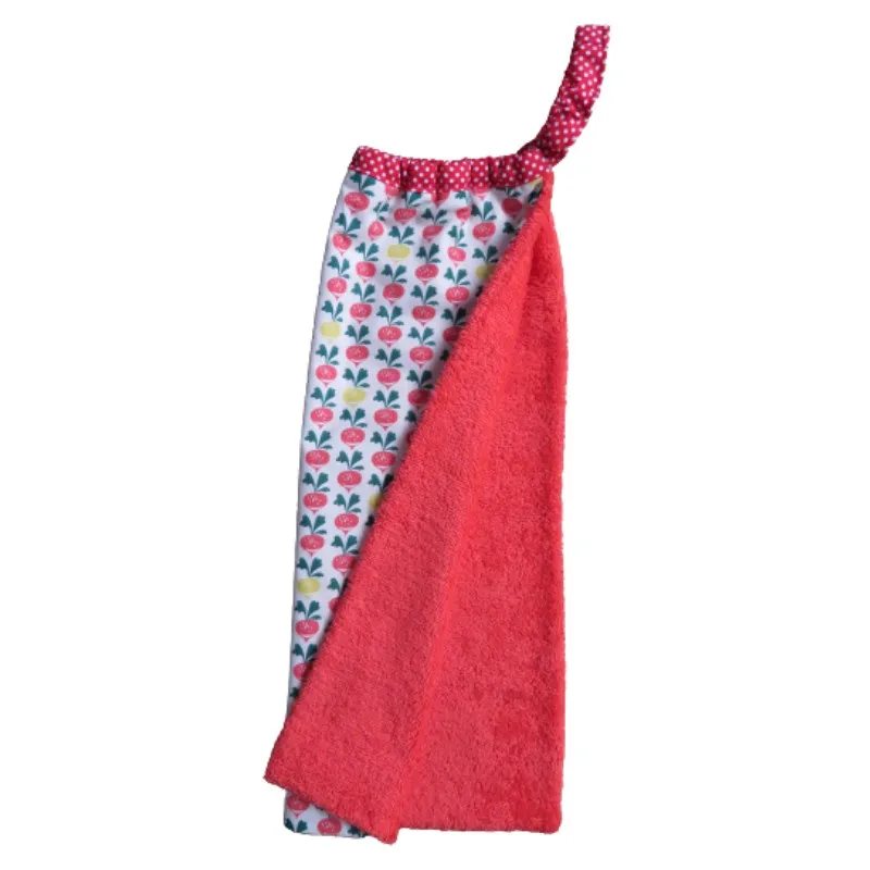 Serviette bavoir élastique Radis, Petits pinpins