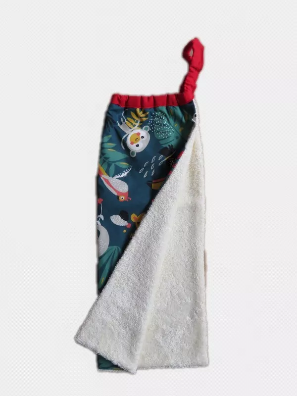 Serviette bavoir élastique Jungle, Petits pinpins