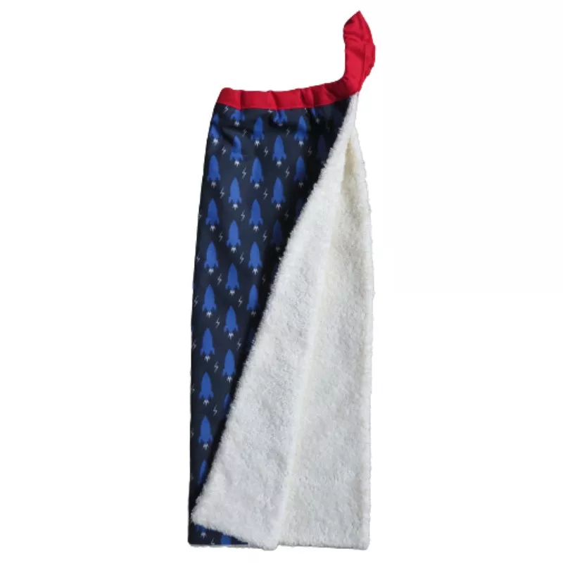 Serviette bavoir élastique Fusées bleues, Petits pinpins