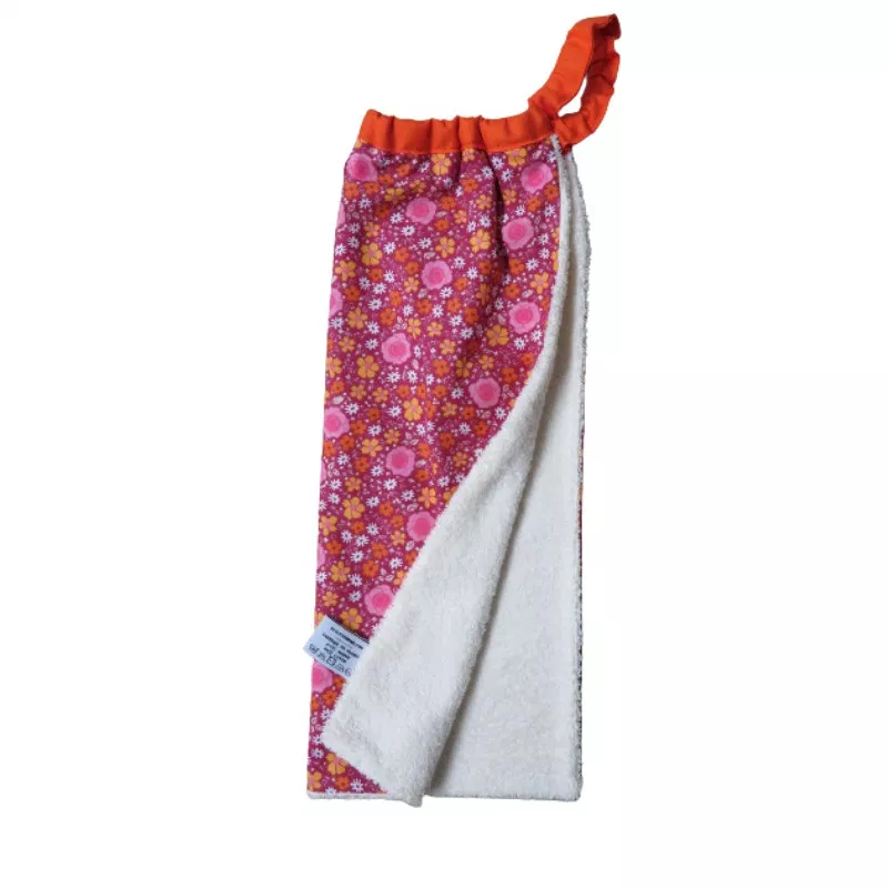 Serviette bavoir élastique de cantine Fleurs de Mai, Petits pinpins