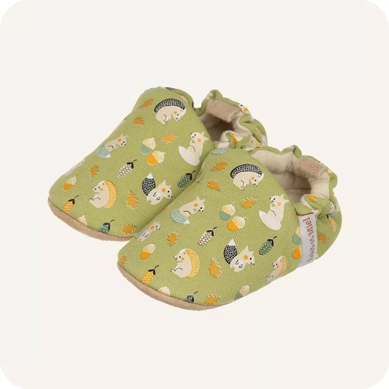 Chaussons en coton Petit-Gris, Lait et miel