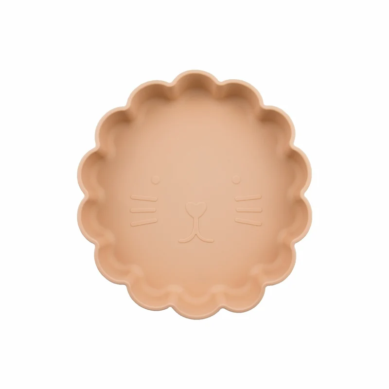 Assiette en Silicone Chat Cathy Abricot, Choo family