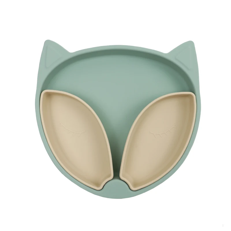 Assiette Compartimentée Renard Malo Menthe, Choo family