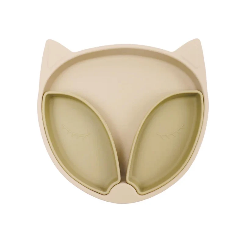 Assiette Compartimentée Renard Malo Sable, Choo family