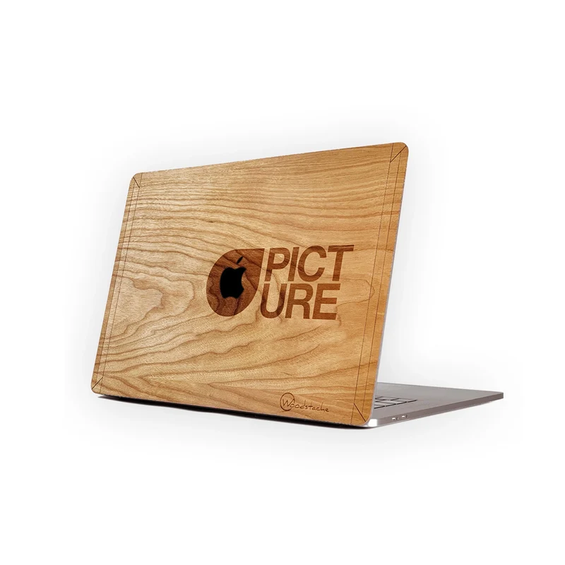 Cover en bois MacBook PICTURE MERISIER Premium Made in France