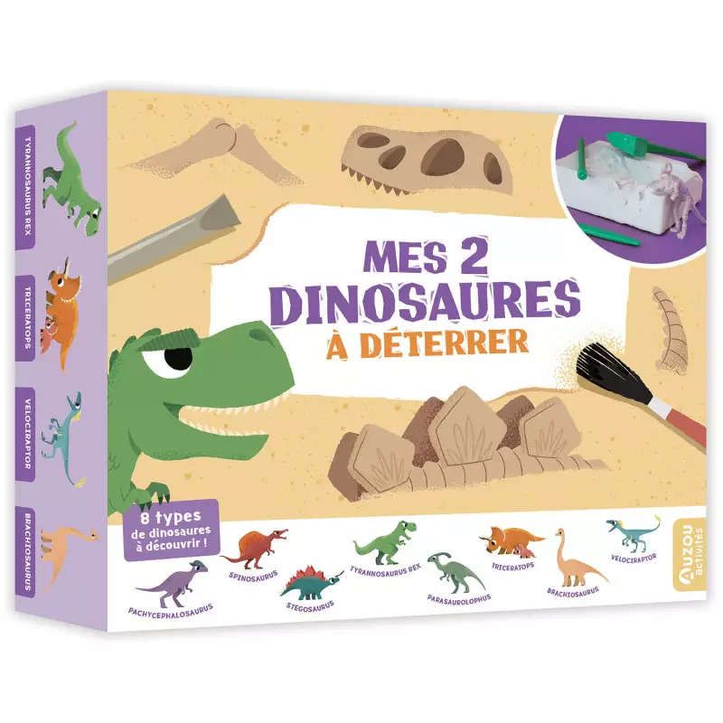 Mes 2 dinosaures à déterrer, Auzou